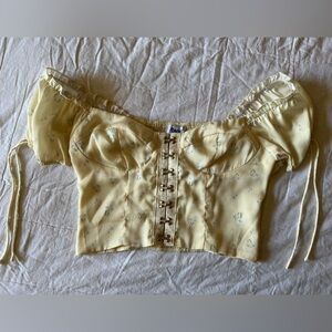 Princess Polly Yellow Top